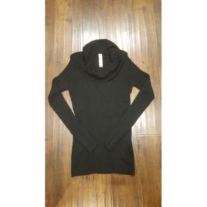 Black Cowl Sweater